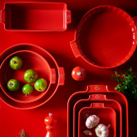Форма для запекания прямоугольная, 25 х 15.5 см, 1.4 л, керамика, красный, серия Red, PEUGEOT CERAMIC, Франция_00810070042449771476.jpg