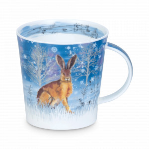 Кружка «Зайчик в лунном свете Кернгорм», 480 мл, костяной фарфор, декор, серия Cairngorm, DUNOON, Великобритания, Английский костяной фарфор