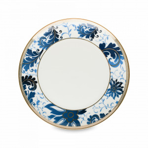 Тарелка обеденная, 27 см, фарфор, белый, декор, HOMEFEEL, Россия, Тарелки