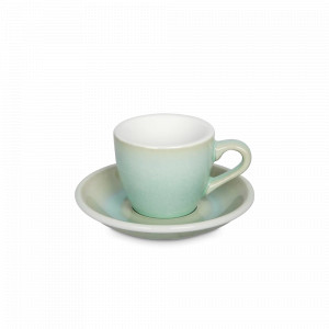 Пара кофейная, 80 мл, фарфор, зеленый, серия Egg, LOVERAMICS, Гонконг, LOVERAMICS (Гонконг)