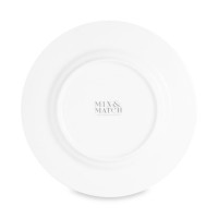 Набор из 4-х тарелок десертных, 20.5 см, фарфор, белый, декор, серия Счастливая Звезда, MIX&MATCH HOME, Китай_00817830056600555403.jpg