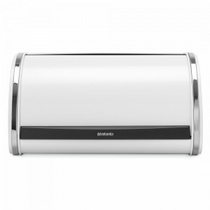 Хлебница , 31,6 х 26,5 х 17,3 см, нержавеющая сталь, пластик, белый, серия Roll Top, BRABANTIA, Бельгия, Хлебницы BRABANTIA