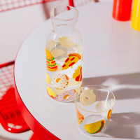 Набор из графина и стакана, стекло, декор, серия Fast Food, DOIY, Испания_00822830066046585957.jpg