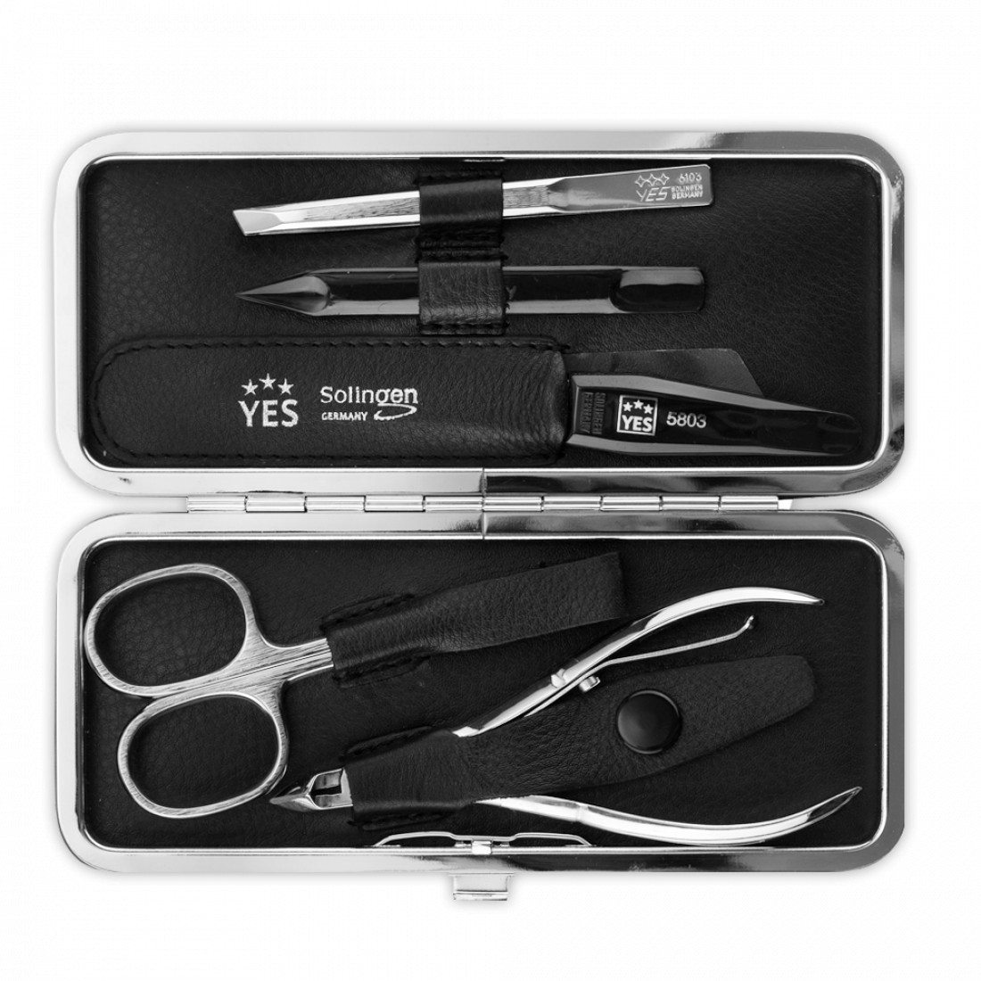 Набор маникюрный в кожаном футляре, 5 предметов, YES, Германия