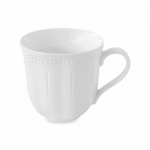 Кружка , 350 мл, фарфор, белый, серия Elite, EASY LIFE (R2S), Италия, Белые кружки