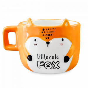 Кружка Лиса, 450 мл, керамика, оранжевый, серия Animals, REPAST, Чехия, Кружки REPAST