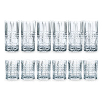 Набор из 12-ти бокалов для коктейлей и виски, хрустальное стекло, серия Highland, NACHTMANN, Германия