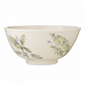 Салатник , 27.5 см, керамика, белый, декор, серия Rosemary, NUOVA CER, Италия, r