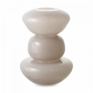 Ваза Riverstone, 25 см, стекло, жемчужно-серая, BERGENSON BJORN, Великобритания, BERGENSON BJORN (Великобритания)