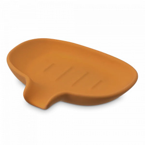 Мыльница Flow, 14 х 10 см, керамика, терракотовый, серия Bath, BERGENSON BJORN, Великобритания, Диспенсеры и мыльницы