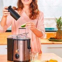 Соковыжималка центробежная, 500 мл, 22 х 29 см, нержавеющая сталь, пластик, коричневый, BLACK+DECKER, США_00813100047364279874.jpg