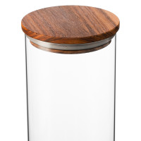 Банка для хранения, 1.45 л, боросиликатное стекло, бамбук, прозрачный, SMART SOLUTIONS, Россия_00813870049358987012.jpg