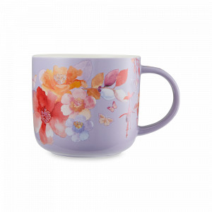 Кружка , 450 мл, фарфор, лиловый, декор, серия Camilla, MAXWELL WILLIAMS, Австралия, MAXWELL & WILLIAMS (Австралия)