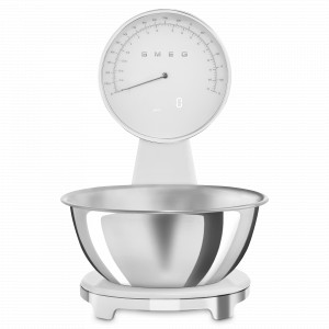 Весы кухонные, нержавеющая сталь, белый, SMEG, Италия, Кухонные весы SMEG