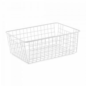 Корзина для хранения Mina, 40 х 29 х 15 см, металл, белый, BERGENSON BJORN, Великобритания, BERGENSON BJORN (Великобритания)