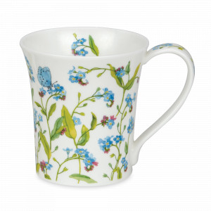 Кружка «Незабудки голубые», 210 мл, костяной фарфор, декор, серия Jura, DUNOON, Великобритания, DUNOON (Великобритания)