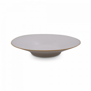 Тарелка для пасты Cream, 21 см, каменная керамика, бежевый, серия Tungi, ROOMERS TABLEWARE, Нидерланды, Тарелки для пасты