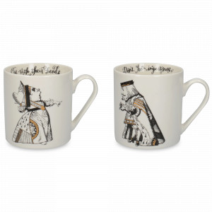Набор из 2-х кружек «Алиса в Стране чудес», 350 мл, фарфор, декор, серия Victoria and Albert Garden, KITCHEN CRAFT, Великобритания, Кружки подарочные