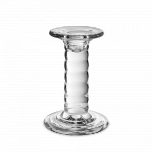 Подсвечник «Лавина», 19 см, стекло, Rasteli, Бельгия, Стеклянные подсвечники