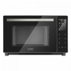 Печь - мини, 32 л, нержавеющая сталь, пластик, черный, CASO, Германия, Микроволновые печи и мини-печи CASO