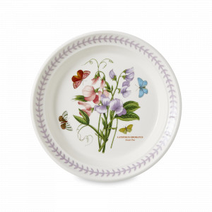 Тарелка закусочная «Летний луг Душистый горошек», 20 см, фаянс, белый, декор, серия Botanic Garden, PORTMEIRION, Великобритания, PORTMEIRION (Великобритания)