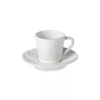 Пара кофейная White, 70 мл, керамика, белый, серия Nova, COSTA NOVA, Португалия, 