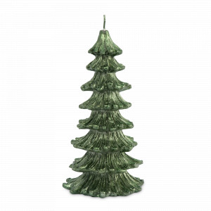 Свеча фигурная «Елка», 16 см, парафин, блестки, зеленый, серия New Year, ANNA LAFARG, Китай, НОВИНКИ