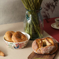 Салатник Fantail Bird, 900 мл, 19.2 см, фарфор, белый, декор, серия Birds of Paradise, LIBERTY JONES, Россия_00814630035351733121.jpg