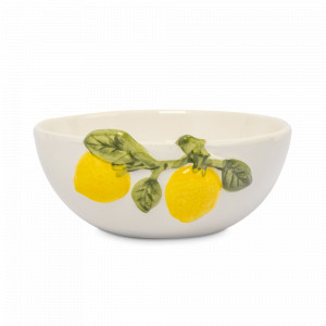 Салатник порционный Лимоны, 16 см, 530 мл, фарфор, белый, декор, серия Palermo, ANNA LAFARG, Китай, ANNA LAFARG (Китай)