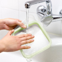 Контейнер для сэндвичей, 15 х 15 см, силикон, зеленый, серия At Home, LEKUE, Испания_00819240053576587195.jpg