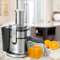 Соковыжималка автоматическая, нержавеющая сталь, пластик, стальной, PROFI COOK, Германия_00814260035886388527.jpg