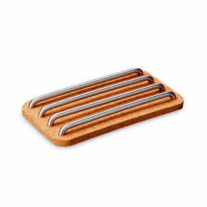 Подставка под горячее, 20,7 х 1,8 х 12 см, пробка, нержавеющая сталь, серия Cortica, VIVA Scandinavia, Дания, Металлические подставки под горячее