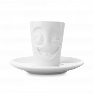 Пара кофейная, 80 мл, фарфор, белый, серия Joking, TASSEN, Германия, Кофейные пары