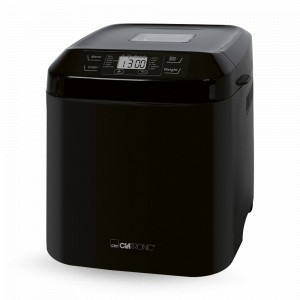 Хлебопечь, 3 л, 28 х 33 х 30 см, пластик, нержавеющая сталь, черный, CLATRONIC, Германия, CLATRONIC (Германия)