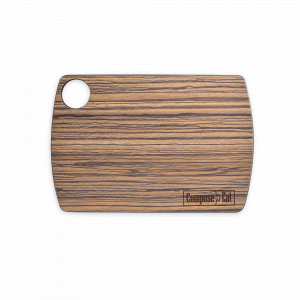 Доска разделочная композитная, 22х15см, зебрано натуральный, серия Fashion, ComposeEat, Россия, COMPOSE EAT (Россия)