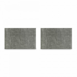 Набор из 2-х подстановочных салфеток, 30 х 45 см, полиуретан, серый, серия Leanera, LIBERTY JONES, Россия, Leanera LIBERTY JONES