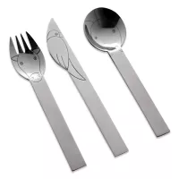 Набор детских столовых приборов 3 предмета, сталь, серия Jungle, HERDMAR, Португалия, 