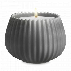 Свеча ароматическая Spicy Snowflakes, 8 см, 30 часов, серый, серия Edge, TKANO, Россия, Edge TKANO