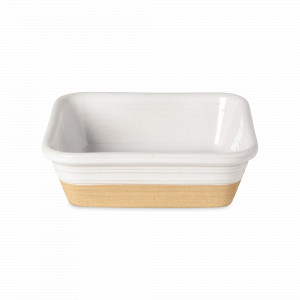 Блюдо квадратное для запекания, 24.3 см, 2.1 л, керамика, белый, бежевый, серия Scotia, COSTA NOVA, Португалия, Керамическая посуда для запекания в духовке