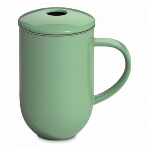 Кружка с ситечком, 450 мл, фарфор, нержавеющая сталь, зеленый, серия Pro Tea, LOVERAMICS, Гонконг, LOVERAMICS (Гонконг)