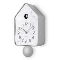 Часы настенные с маятником QQ-UP, 18.8 х 37 см, пластик ABS, механизм, серый, серия Home, GUZZINI, Италия