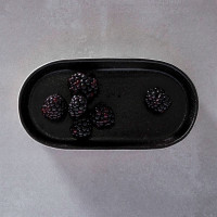 Блюдо глубокое овальное LATTITUDE BLACK, 25 х 9 см, керамика, белый, черный, серия Notos, COSTA NOVA, Португалия_00814230075170004126.jpg