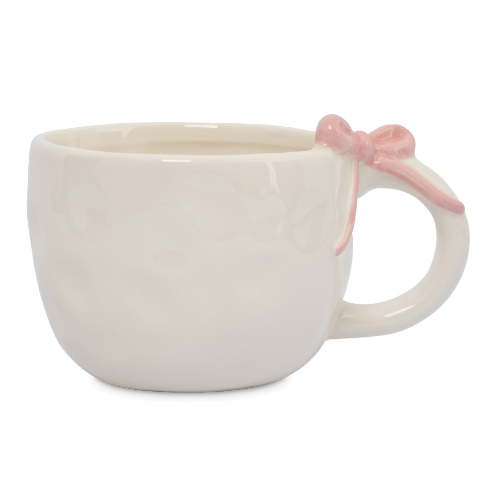 Кружка , 380 мл, керамика, молочный, серия Bow, ANNA LAFARG, Китай
