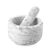 Ступка с пестиком, 13 см, белый мрамор, серия Marm, LIBERTY JONES, Китай