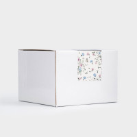 Кружка Нежные цветы, 460 мл, керамика, молочный, декор, серия Mint flowers, ANNA LAFARG, Китай_00822260032683157957.jpg