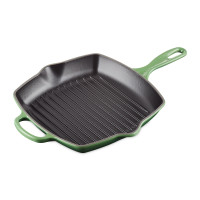 Сковорода -гриль, 26 х 26 см, чугун, зеленый, серия Bamboo Green, LE CREUSET, Франция