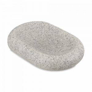 Мыльница Loup, 12.7 х 9.4 см, полирезин, серый, серия Bath, BERGENSON BJORN, Великобритания, BERGENSON BJORN (Великобритания)