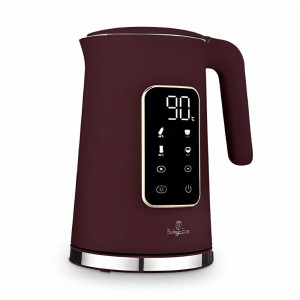 Чайник цифровой электрический, 1.7 л, нержавеющая сталь, пластик, матовый бордо, серия Leonardo, BERLINGER HAUS, Венгрия, BERLINGER HAUS (Венгрия)