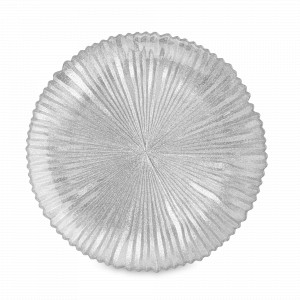 Тарелка обеденная, 28 см, стекло, серебристый, серия Avila, ANNA LAFARG, Китай, Тарелки