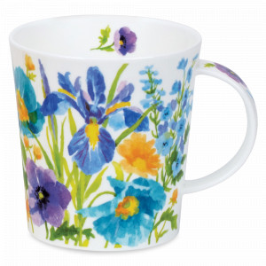 Кружка «Красивый сад Ирис», 320 мл, костяной фарфор, декор, серия Lomond, DUNOON, Великобритания, DUNOON (Великобритания)